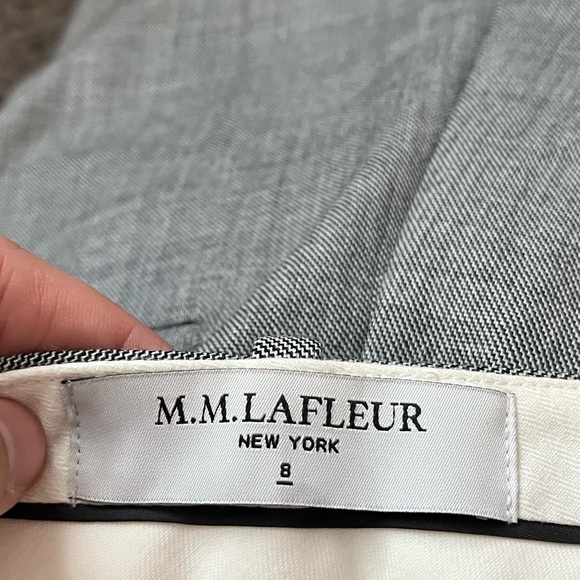 MM. Lafleur Gray Wool Blend Trouser Dress Pants - Picture 3 of 6